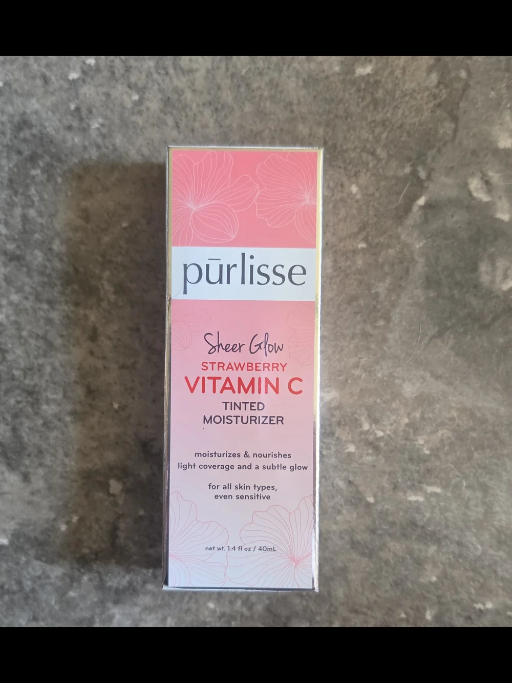 Purlisse Sheer Glow Strawberry Vitamin C Tinted Moisturizer - Fair 1.4fl Oz BNIB